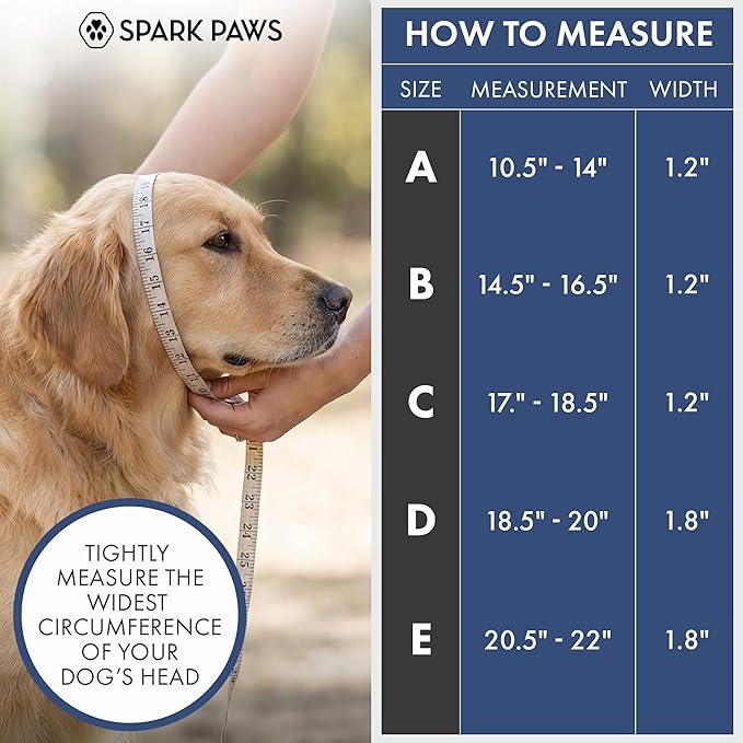 Spark Paws Martingale Dog Collar – Cushioned Slip-On Training Collar, Heavy Duty, Safety-Tested No-Buckle Collar for Medium & Large Dogs - Pastel Icing - A