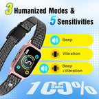 2 Pack Bark Collar, Smart Dog Bark Collar for Large Medium Small Dogs, Rechargeable Ultra-Light Training Collar with Beep Vibration, Anti Barking Device with 5-Level Sensitivity (Pink)