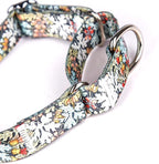Serijoars Adjustable Martingale Dog Collar Heavy Duty Nylon Dog Collar for Medium Large Dogs Walking Training Boy and Girl Dogs (M, White1)