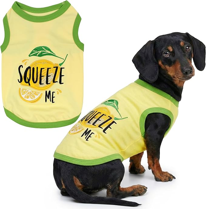 Parisian Pet Dog Shirt – 100% Cotton Shirts for Large Dogs – Sleeveless Puppy Vest – Lightweight and Breathable Pet Apparel – Pullover Summer Dog Clothes - Stretchy Funny T Shirts for Dogs