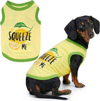 Parisian Pet Dog Shirt – 100% Cotton Shirts for Large Dogs – Sleeveless Puppy Vest – Lightweight and Breathable Pet Apparel – Pullover Summer Dog Clothes - Stretchy Funny T Shirts for Dogs