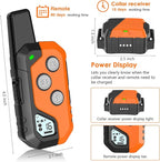 Shock Collar for Dogs, IP67 Waterproof Dog Training Collar with Remote, 3 Training Modes with Beep, Vibration, and Safe Static, Rechargeable for Large Medium