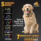 2026 Upgraded Intelligent Dog Bark Collar for Medium & Large Dogs (20 LBs-110 LBs)- Beep, Vibration & Safe Static Shock, 7 Sensitivity Levels Adjustment - Stops Excessive Barking (No Remote)
