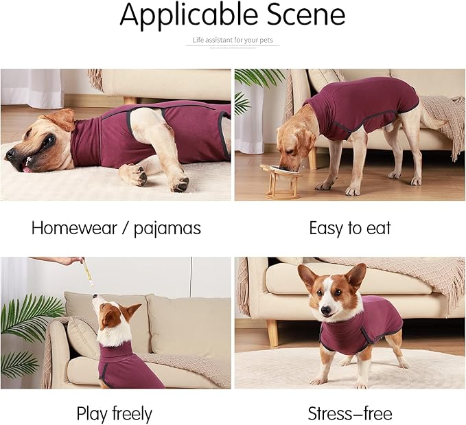 Dog Sweater Pullover Cold Weather Vest for Dogs Dog Sweatshirt & Jacket for Indoor and Outdoor Use (X-Small, Wine red)