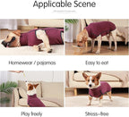 Dog Sweater Pullover Cold Weather Vest for Dogs Dog Sweatshirt & Jacket for Indoor and Outdoor Use (Medium, Wine red)