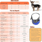 YUDODO Pet Sling Carrier for 5-9 lbs Small Dogs & Cats – Hands-Free Puppy Carrier with Safety Hook, Large Zipper Pocket, Soft Breathable Mesh, Adjustable Strap & Reflective Strip (Blue 1.0 M)