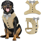 AVERYDAY Dog Tuxedo for Wedding Outfit, Dog Suit and Tie Costumes for Birthday, Halloween, Cosplay, Christmas Party, Pet Formal Wear with Bowtie, Tux for Medium Large Dogs, Bulldog, Labrador, Husky