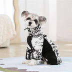 Fleece Dog Coat for Small Medium Dog,Pullover Pajamas Jumpsuit Bodysuit Puppy Coats with Legs, Pet Windproof Warm Cold Weather Jacket Full Body Vest Cozy Snowsuit Outfit Clothes (White, XS)