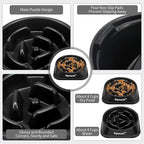 Slow Feeder Dog Bowls for Healthy Eating, Non-Slip and Anti-Choking Design, Reduces Bloating & Overeating for Large Dogs, Easy to Clean