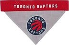 NBA Dog Bandana -Toronto Raptors Reversible Pet Bandana. 2 Sided Home & Away Sports Bandana with a Premium Embroidery Team Logo, Small/Medium.