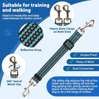 BARKLESS No Pull Dog Head Collar for Gentle Training Walking, Soft Padded Head Halter with Collar Safety Clip, Comfortable Fit Muzzle Leash with Reflective Strap for Medium Large Dog (Blue, L)