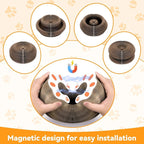 Meetory Magic Organ Cat Scratcher Board - Cat Ball Adventure, Thick & Large Connectable Cardboard Scratching Board with Bell Ball, The Ultimate Interactive Mental & Physical Exercise for Cats