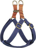 Didog Step in Dog Harness with Metal Buckles, Freedom Nylon Dog Halter Vests for Medium Dogs Easy Walking Training(M:Chest 19-28", Dark Blue)
