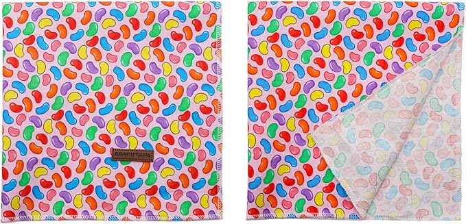 Elegant little tail Easter Dog Bandana, Colorful Candy 1PC Washable Dog Scarf Female or Male Square Bib Kerchief Scarf Adjustable Pet Bandana for Medium Large Dogs
