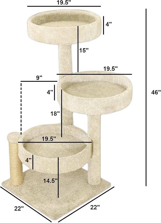 Prestige Cat Trees XXL Heavy Duty Cat Tree