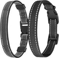 Aikko 2 Packs Shock Collar Replacement for Training Bark E Collar Wireless, Adjustable Dog Collar with Quick Release Buckle Nylon Collars for Small Medium Large Dogs
