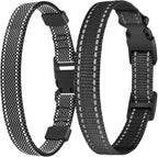 Aikko 2 Packs Shock Collar Replacement for Training Bark E Collar Wireless, Adjustable Dog Collar with Quick Release Buckle Nylon Collars for Small Medium Large Dogs
