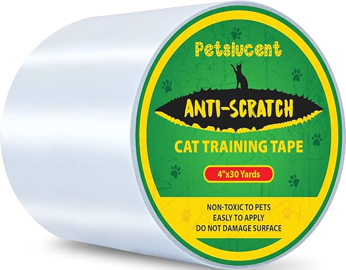 Petslucent Cat Scratch Furniture Protector Tape, Green, 4''x 30 Yards