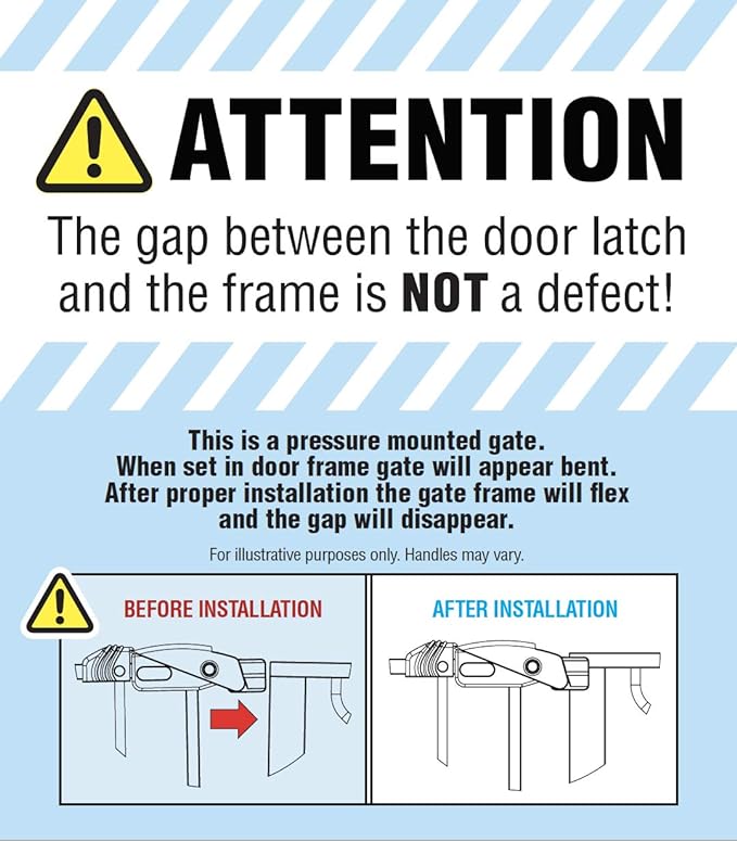 Regalo Safety 36" Extra Tall and 49" Wide Baby Gate for Doorways & Bottom of Stairs, Pressure Mounted Walk Through Baby Gate for Toddlers & Pets, Tested & Safe, American Designed, American Owned