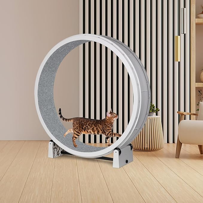 Kisangel Cat Carpet Scratching Mat Replacement, Cat Treadmill Accessories Felt Running Wheel Cushion Mat Scratch for Indoor Supplies Furniture, 95x10 inches
