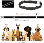 Replacement Collar for Shock Collar with Quick Release Metal Buckle Adjustable Reflective Nylon Strap Fits Most Training Collars and Bark Collars, E Collar Replacement Strap