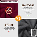 BEAUTYZOO Dog Fleece Vest Sweater Winter Jacket for Small and Medium Dogs with D-Ring Leash Cold Weather Coat Hoodie for XS S M Dogs Boy or Girls