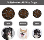 Dog Slow Feeder Bowls Silicone Spiral Pet Food Feeder Insert to Slow Down Eating for Large Medium Small Breed Dogs Perfect with Stainless Steel Glass Ceramic Pet Bowls (Grey)