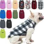 BEAUTYZOO XS Dog Sweaters, Soft Fleece Vest Pullover Dog Jacket with D-Ring Leash Attachment, Warm Winter Dog Clothes Cold Weather Doggy Chihuahua Sweater for Small Dogs Cats Boy or Girl, XSmall