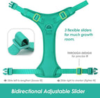 No Pull Dog Harness, Puppy Vest with Front Clip for Small Medium Large Sized Dog(MARRS Green,XL)