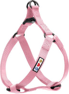 Pawtitas Solid Step-in Dog Harness – Adjustable No-Pull Vest for Puppies to Seniors, Safe & Comfortable M Millennial Pink