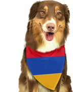 Dog Bandanas Armenian Flag Pet Bandana Scarf Triangle Bibs Kerchief Accessories for Dogs Cats