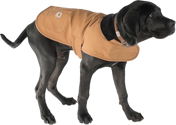 Carhartt Gear P0000340 Firm Duck Insulated Dog Chore Coat Medium Carhartt Brown