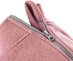 Gooby Zip Up Microfiber Fleece Dog Sweater - Pink, Medium - Warm Double Layered Soft Microfiber Fleece Step-in Dog Jacket for Small to Medium Dogs