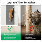 71" X 15.8" Thickened Cat Wall Climbing Carpet, Extra Large Cat Wall Scratcher Mat Tall Durable Wall Mounted Climbing Cat Scratcher with 16 pcs Fixed Nails for Indoor Furniture Couch Sofa Protection