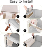 Cat Scratch Sofa Protector,27.6”L*19.6“W Cat Scratch Furniture Protector Pad Couch Arm Sheild with Natural Sisal for Protecting Couch Sofa Chair Furniture（Beige/Right Handed