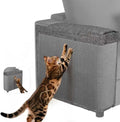 Cat Scratch Protector for Sofa - Larger Couch Protector from Cat Claws Fit for Both Arm Side of Sofa,Couch Corner Scratcher with Expanded Coverage Color-Matched Sisal Pad Universal Fit (Dark Grey)