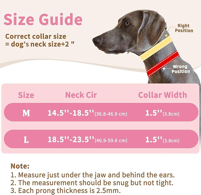 Mayerzon Martingale Dog Collar for Pulling, Patented No Pull Training Walking Collar with Buckle for Medium Large Dogs Bulldog Pitbull German Shepherd, Reflective, Adjustable, Heavy-Duty(M, Hot Pink)