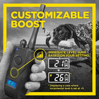 Dogtra 1900S Black - Remote Training Collar - 1 Mile Range, Waterproof, Rechargeable, Static, Vibration - Includes PetsTEK Dog Training Clicker