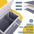 Winter-Proof Insulated Outdoor Cat House – Large Weatherproof Wooden Shelter for Feral & Stray Cats in All Seasons, Heated Cat Enclosure with Removable Roof & Elevated Floor