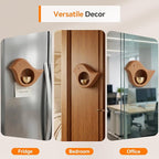Bird Shape Shopkeepers Bell for Door Opening – Magnetic Wooden Door Chime & Brass Wind Bell for Business Entrance, Home Decor – Cute Bird Alert for Fridge, Porch, Barn Door No Battery