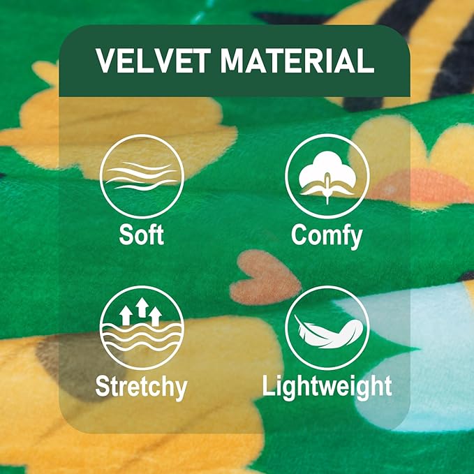 KYEESE Dog Pajamas Dog Pajamas Large Sized Dogs Stretchy Pets Pjs Velvet Pet Jammies Coat Little Bee Pets Pjs Comfy Dogs Clothes Soft Pet Onesie Costume Stretchable Clothes, XXX-Large
