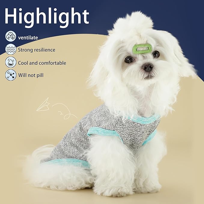 Chic Ion Polyester Dog Vest: Adorable Fashion Apparel for Small, Medium, and Large Breeds - Moisture-Wicking, Soft, Anti-Static, Durable, Easy-to-Clean Shirt - Orange M
