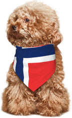Dog Bandanas Flag of Norway Pet Bandana Scarf Triangle Bibs Kerchief Accessories for Dogs Cats