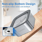 Kactoily 3L No-Spill Dog Water Bowl, Large Capacity Slow-Drinking Pet Water Feeder with Anti-Splash Floating Disk and Non-Slip Base (Square Dog Bowl)