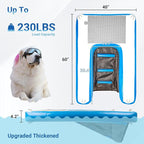 Inflatable Water Ramp for Dogs 60" L x 40" W - Durable, Puncture-Resistant Surface Ensures Safe and Easy Access to Water for Dogs Up to 230 Pounds, Perfect for Pools, Lakes, and Beaches