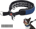 Martingale Collar for Dogs, Reflective No Pull Dog Collar for Large Medium Dogs, Adjustable Anti Pull Dog Collar for Training Walking, Heavy Duty Nylon Slip Collar with Buckle 2 Inch Wide M Dark Blue
