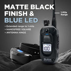 Dogtra 1900X Black Edition E-Collar - 1 Mile Range, Dogs 45 lbs+, IPX9K Waterproof, 100 Stimulation Levels, Vibration, Tone, Rechargeable - Ideal for Dog Owners and Professional Trainers