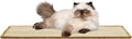 SAFAVIEH Cat Scratch Mat Pad Collection, 10" x 24", Beige, Sisal & Jute Boucle Weave, Velcro & Slip Resistant Backing
