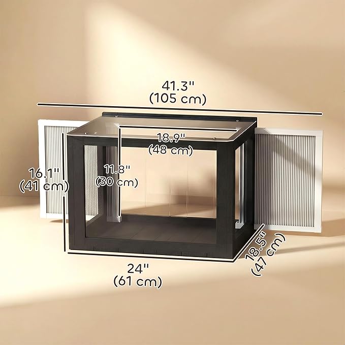 PawHut Cat Window Box Catio, Outdoor Indoor Cat Enclosure with Clear Panels, Universal Window Perch for Wall 25"–41", Catio for Indoor Pet Sunbathing, Napping & Overlooking