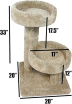 Prestige Cat Trees Beige Solid Wood Cat Sleeper, Large